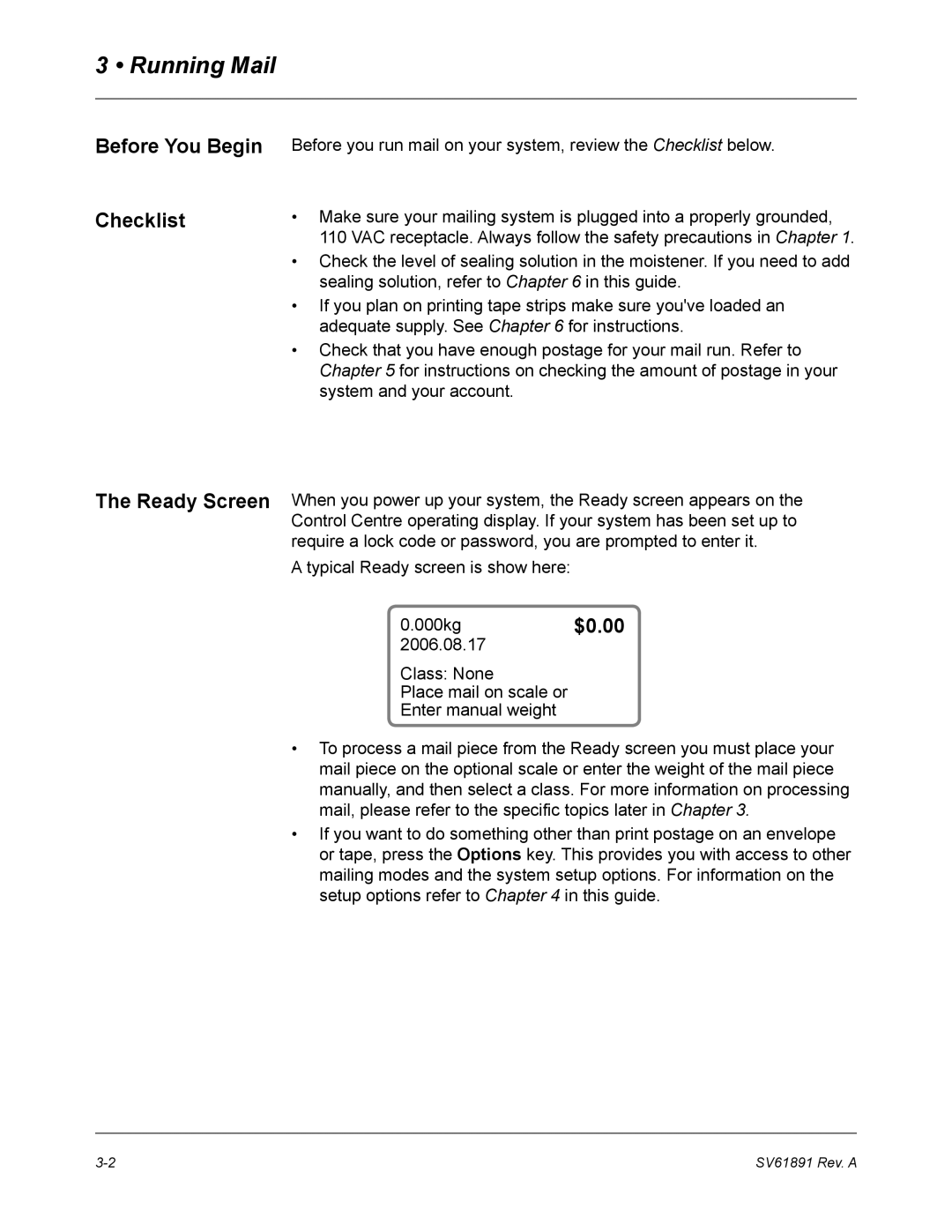 Pitney Bowes DM230L, DM330L, DM350L manual Running Mail, Before You Begin, Checklist 