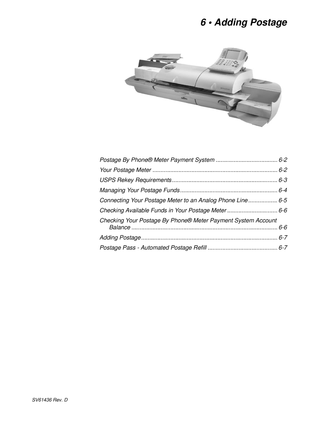 Pitney Bowes DM500, DM550 manual Adding Postage 