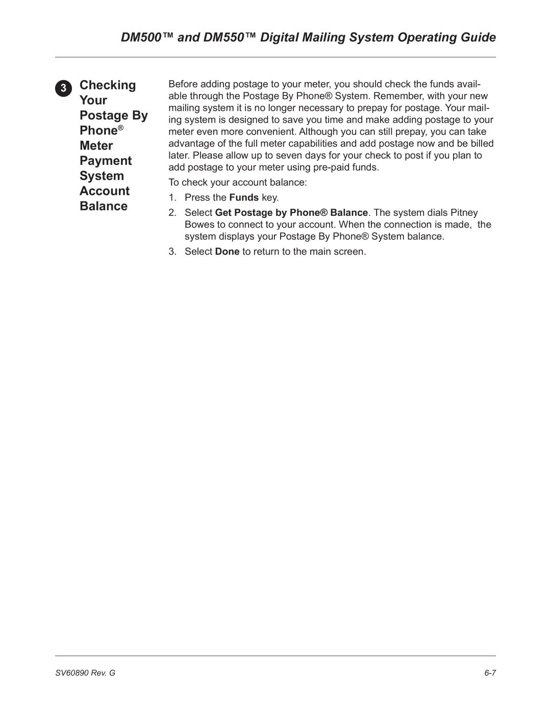 Pitney Bowes manual DM500 and DM550 Digital Mailing System Operating Guide 