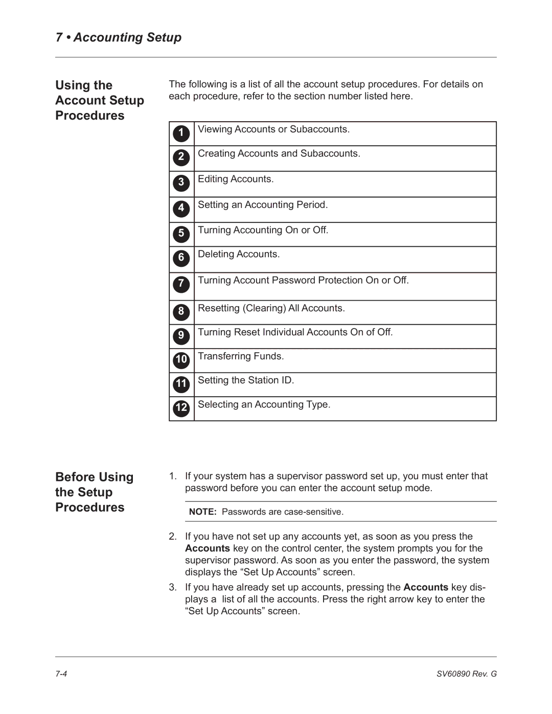 Pitney Bowes DM550, DM500 manual Using Account Setup Procedures, Before Using Setup Procedures 