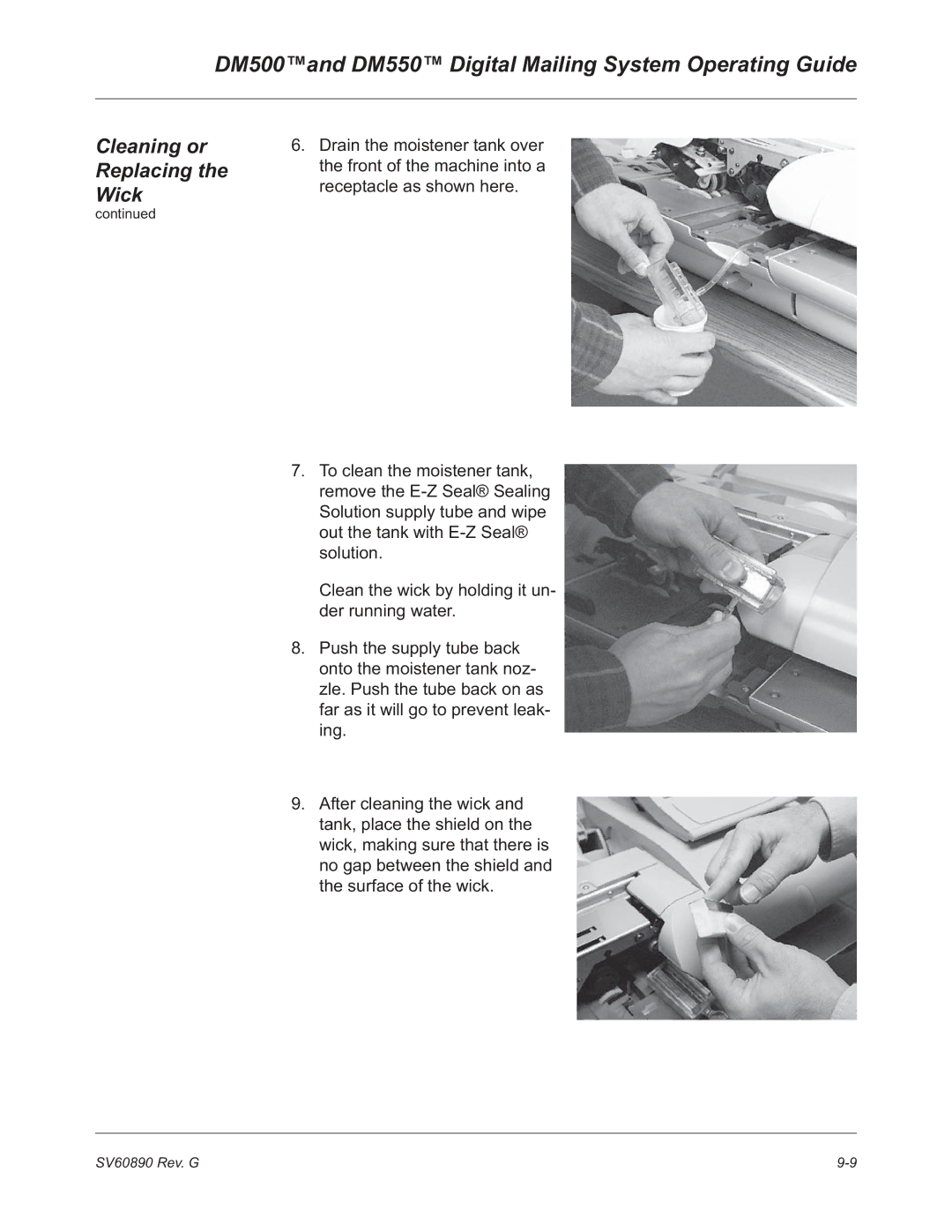 Pitney Bowes manual DM500and DM550 Digital Mailing System Operating Guide 