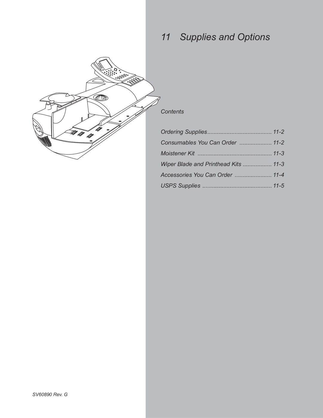 Pitney Bowes DM500, DM550 manual Supplies and Options 