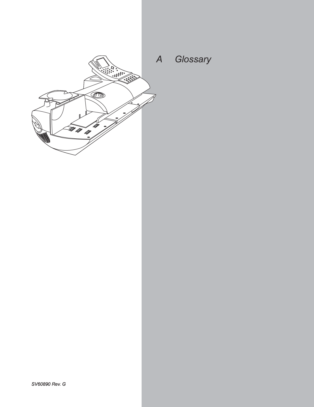 Pitney Bowes DM500, DM550 manual A Glossary, SV60890 Rev. G 
