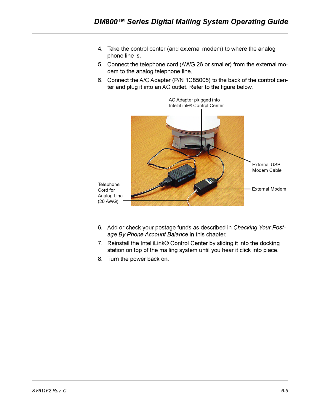 Pitney Bowes manual DM800 Series Digital Mailing System Operating Guide 