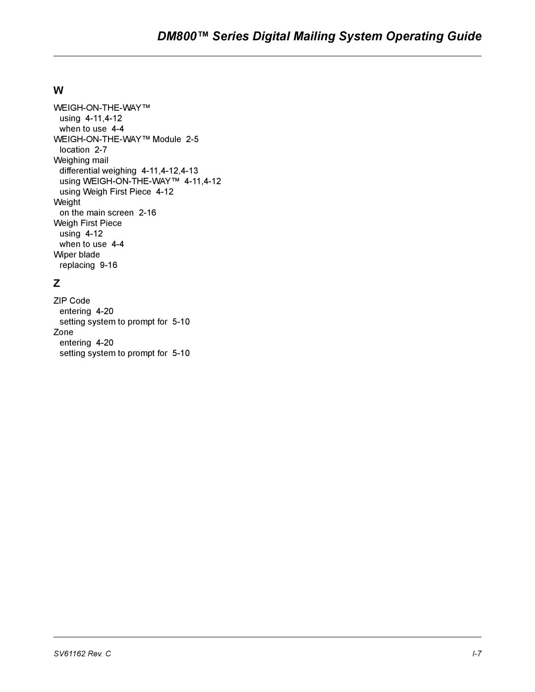 Pitney Bowes manual DM800 Series Digital Mailing System Operating Guide 