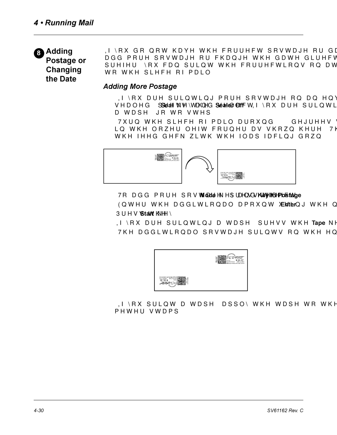 Pitney Bowes DM800 manual Adding More Postage 