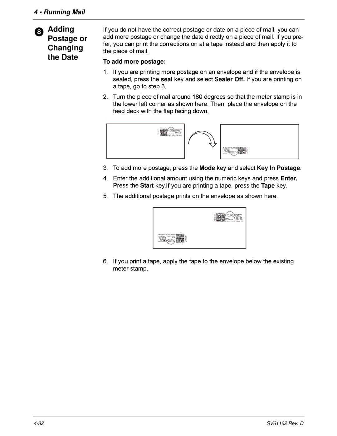 Pitney Bowes DM800i Series manual To add more postage 