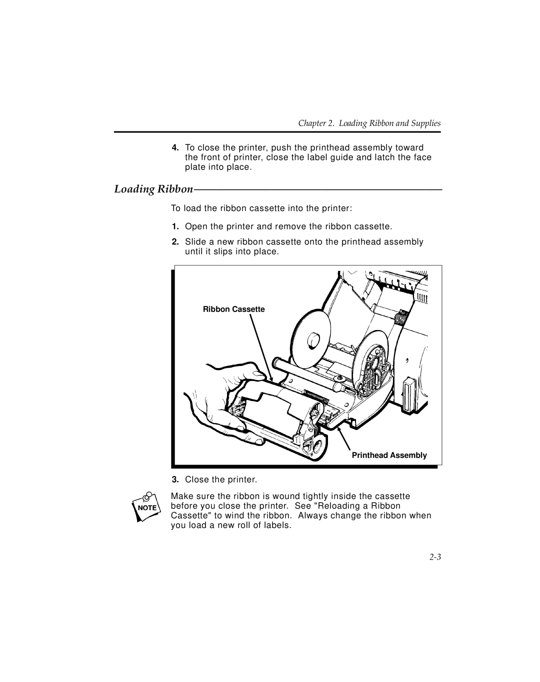 Pitney Bowes J641, J640 manual Loading Ribbon 