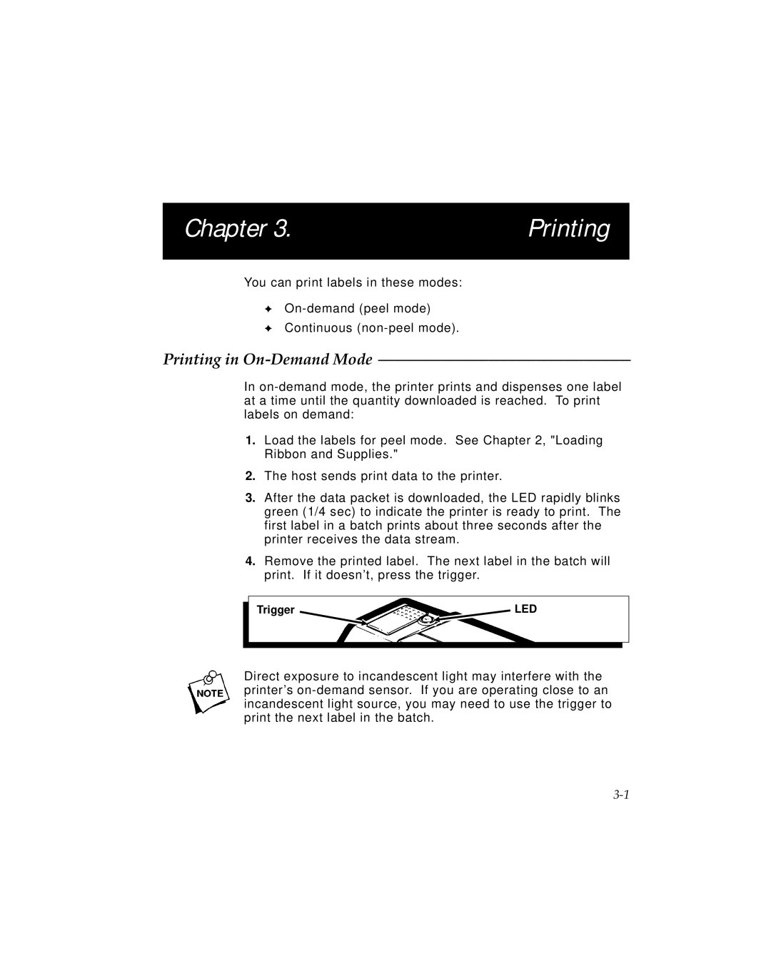 Pitney Bowes J641, J640 manual Printing in On-Demand Mode 