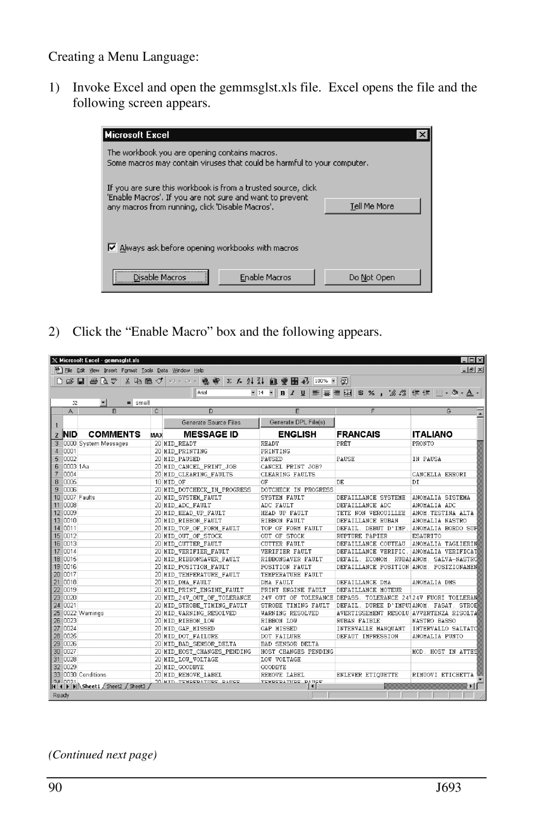 Pitney Bowes J693 manual Next 