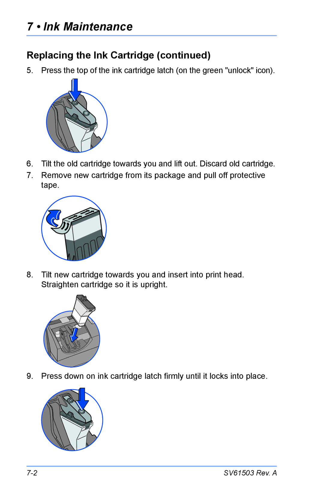 Pitney Bowes K700 manual Ink Maintenance 