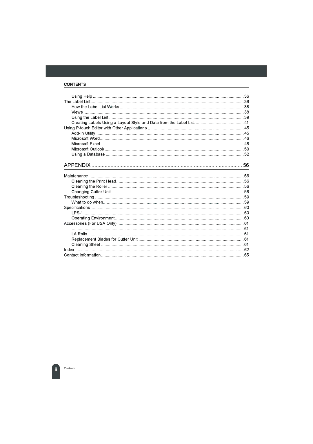 Pitney Bowes LPS-1 manual Appendix 