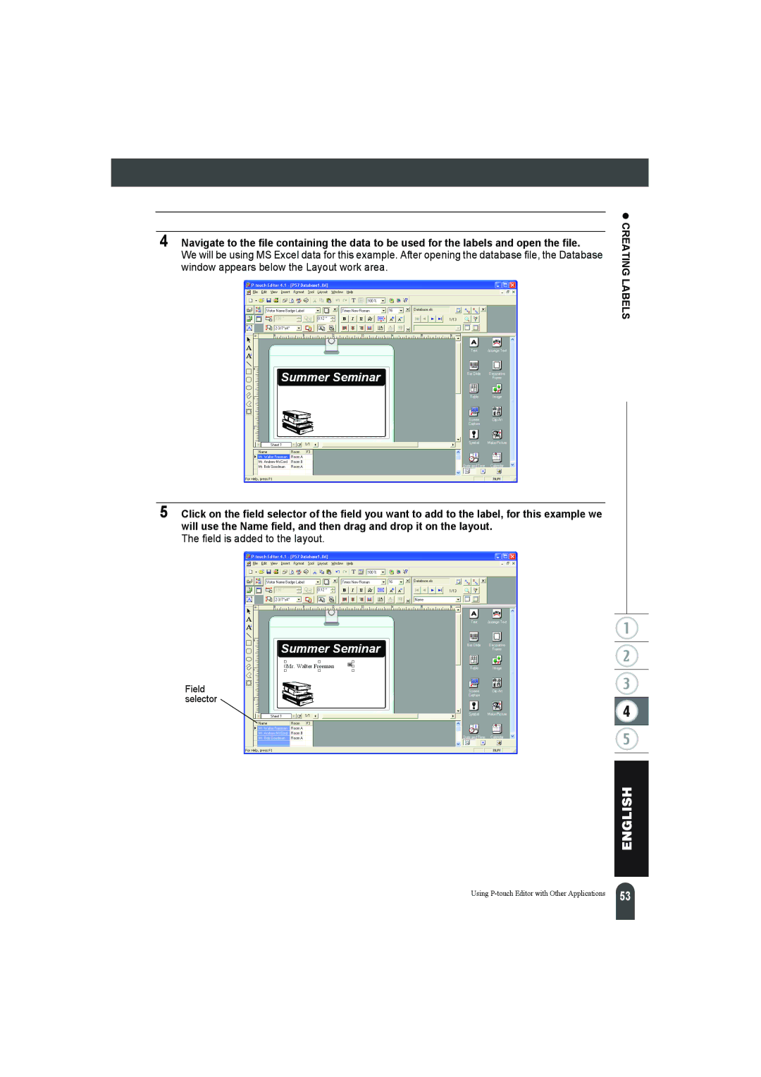 Pitney Bowes LPS-1 manual Field is added to the layout 