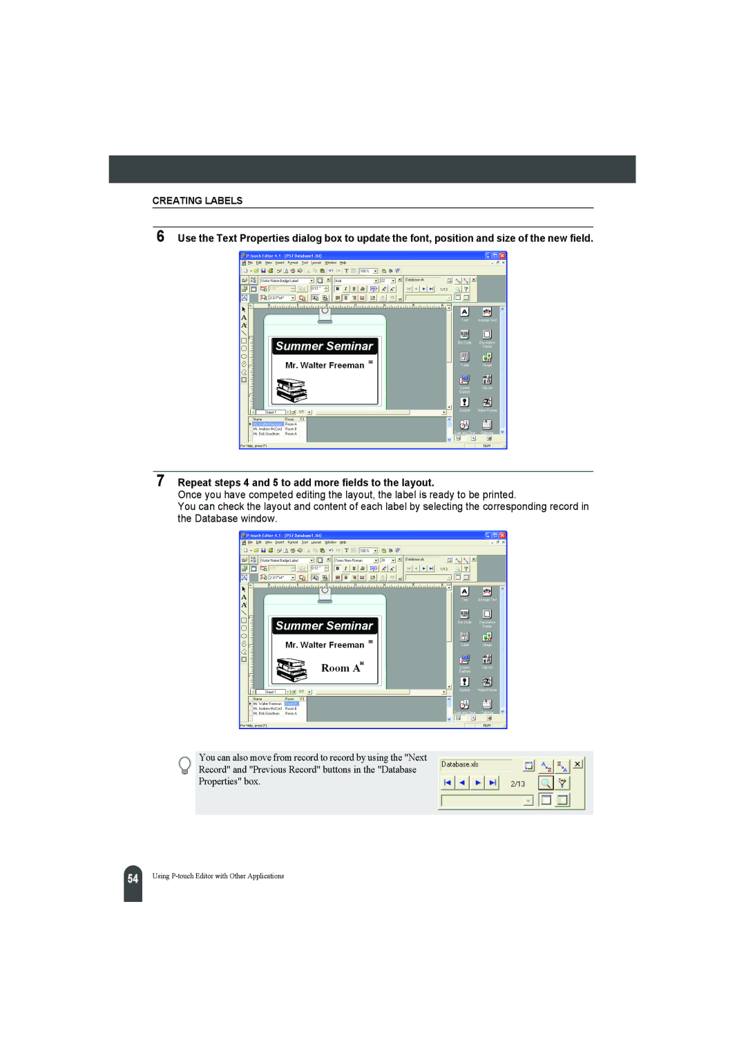 Pitney Bowes LPS-1 manual Creating Labels 