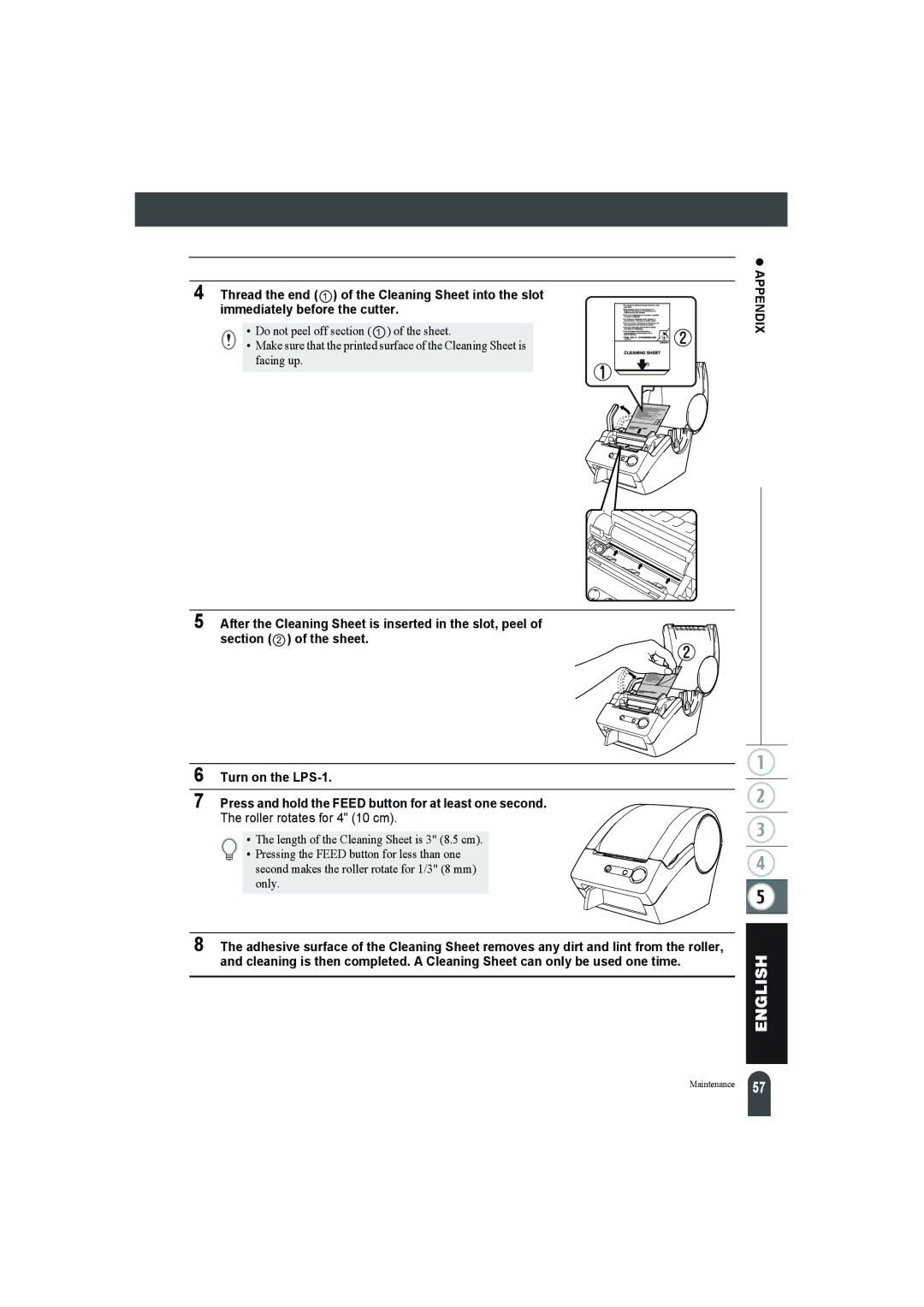 Pitney Bowes LPS-1 manual Maintenance 