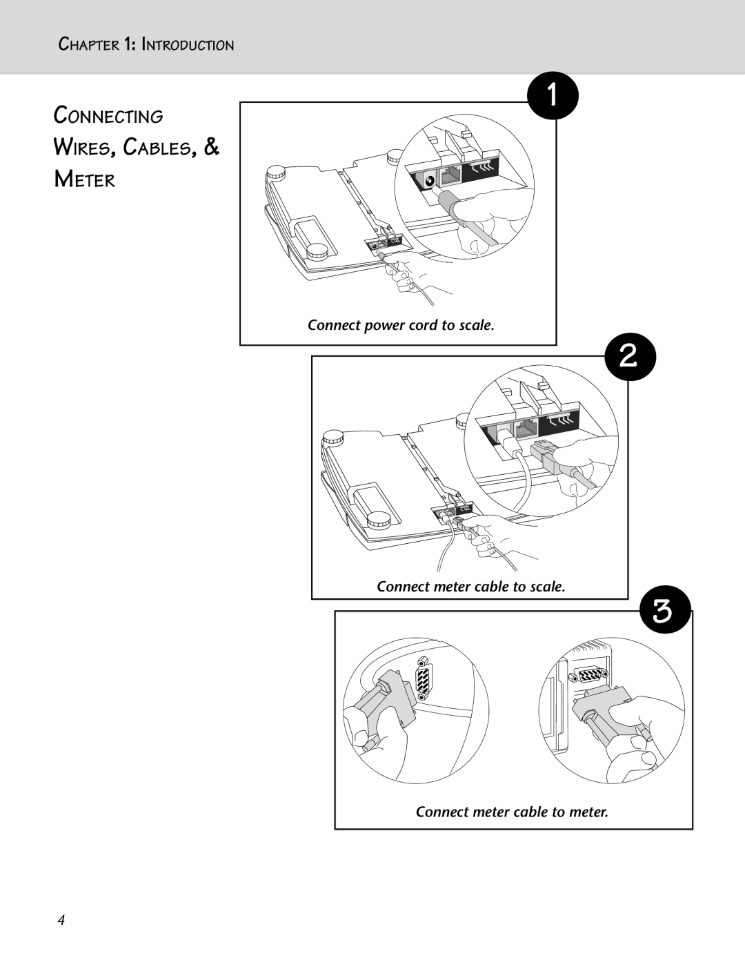 Pitney Bowes N500 manual Connecting WIRES, Cables Meter 