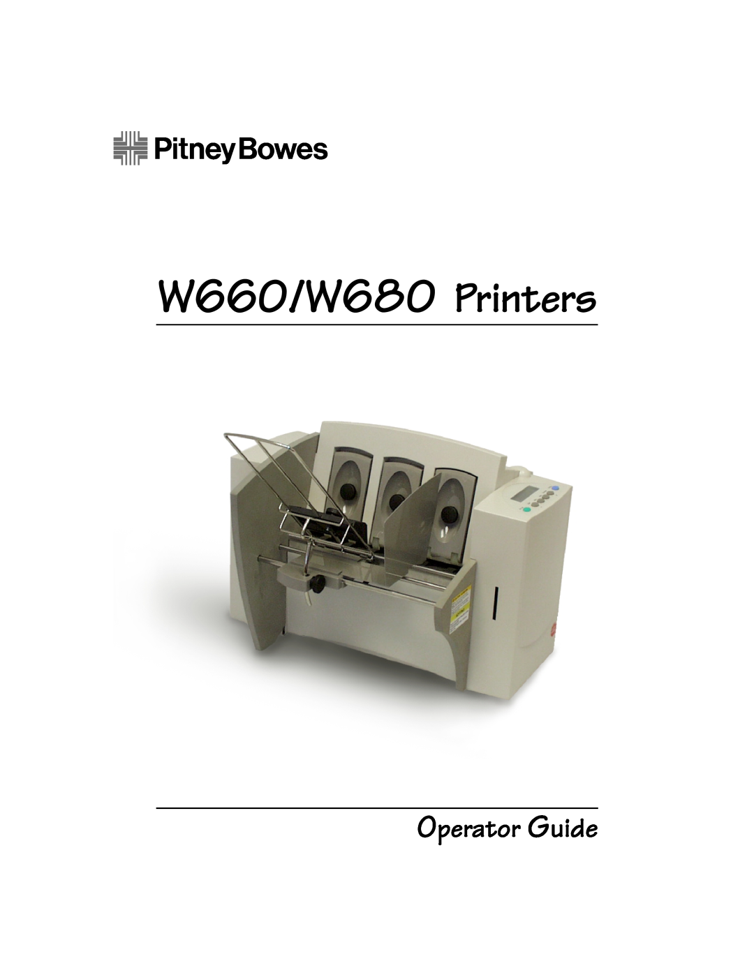 Pitney Bowes W680, W660 manual 