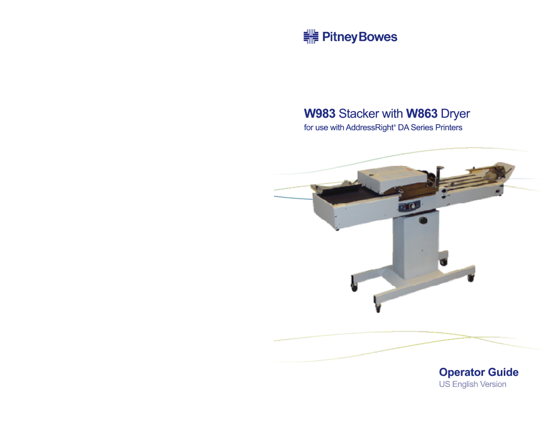 Pitney Bowes W863, W983 manual 