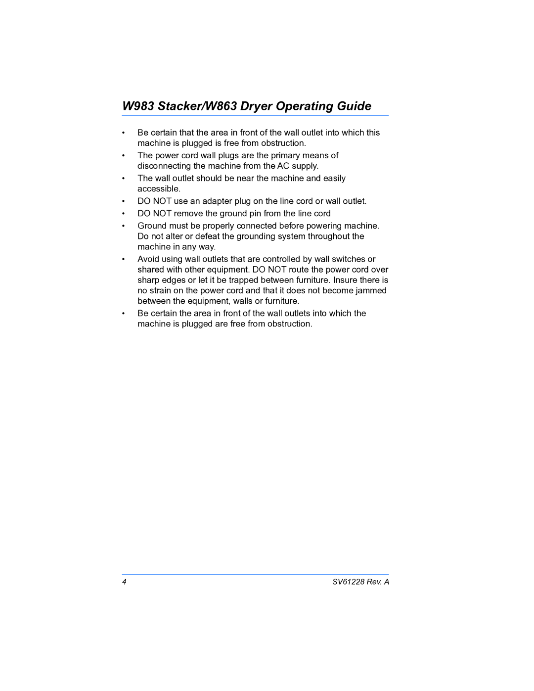 Pitney Bowes manual W983 Stacker/W863 Dryer Operating Guide 