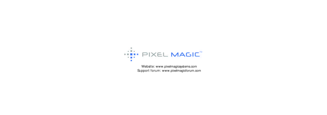 Pixel Magic Systems PE1000 manual 
