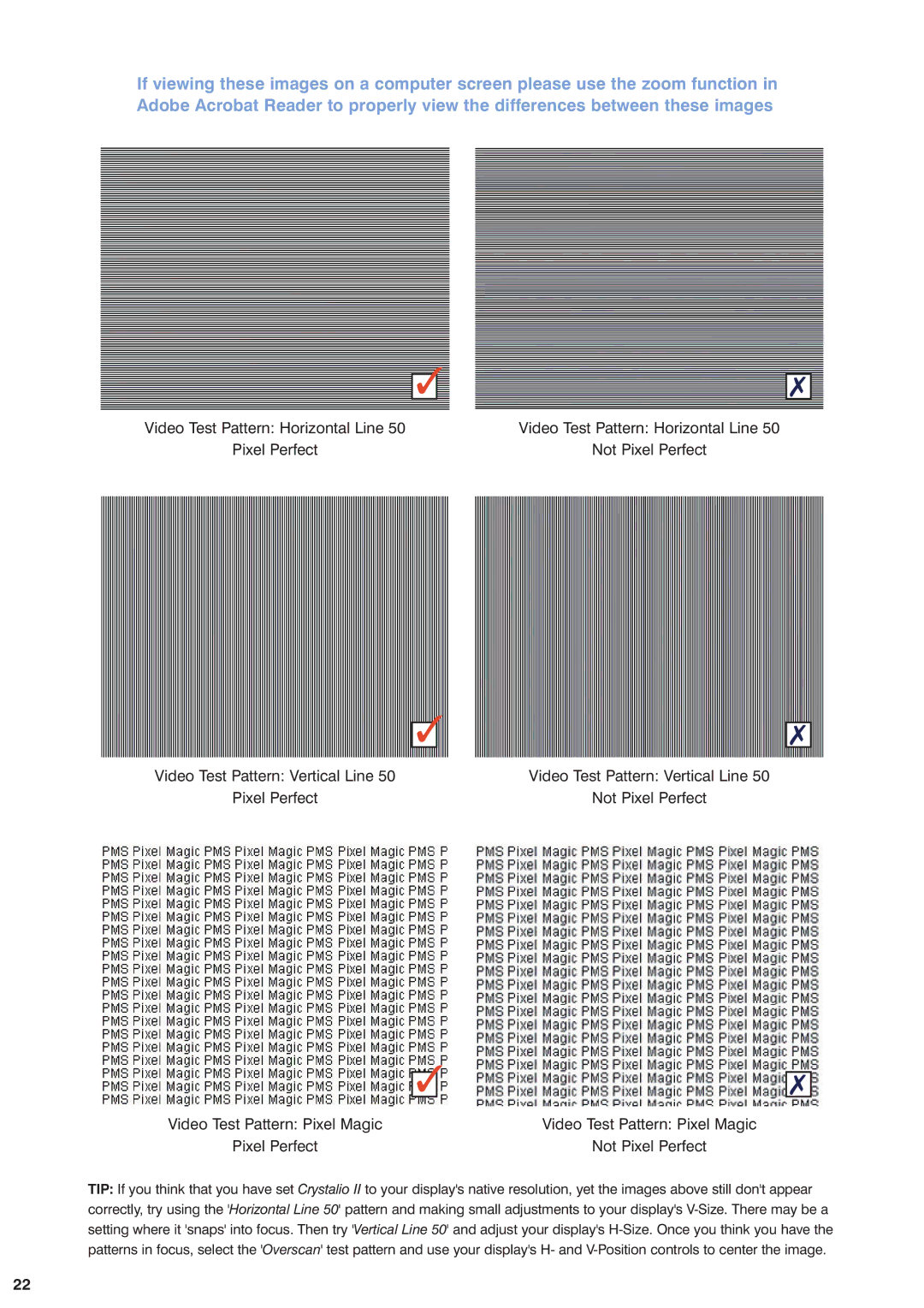 Pixel Magic Systems VPS3800 manual Video Test Pattern Horizontal Line 