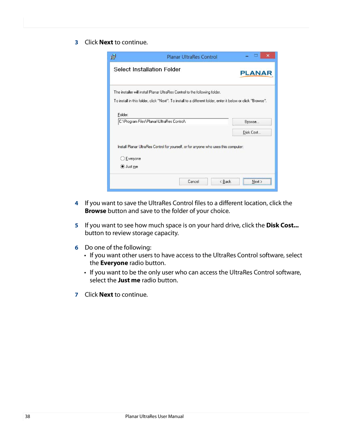 Planar 020-1229-00A user manual 