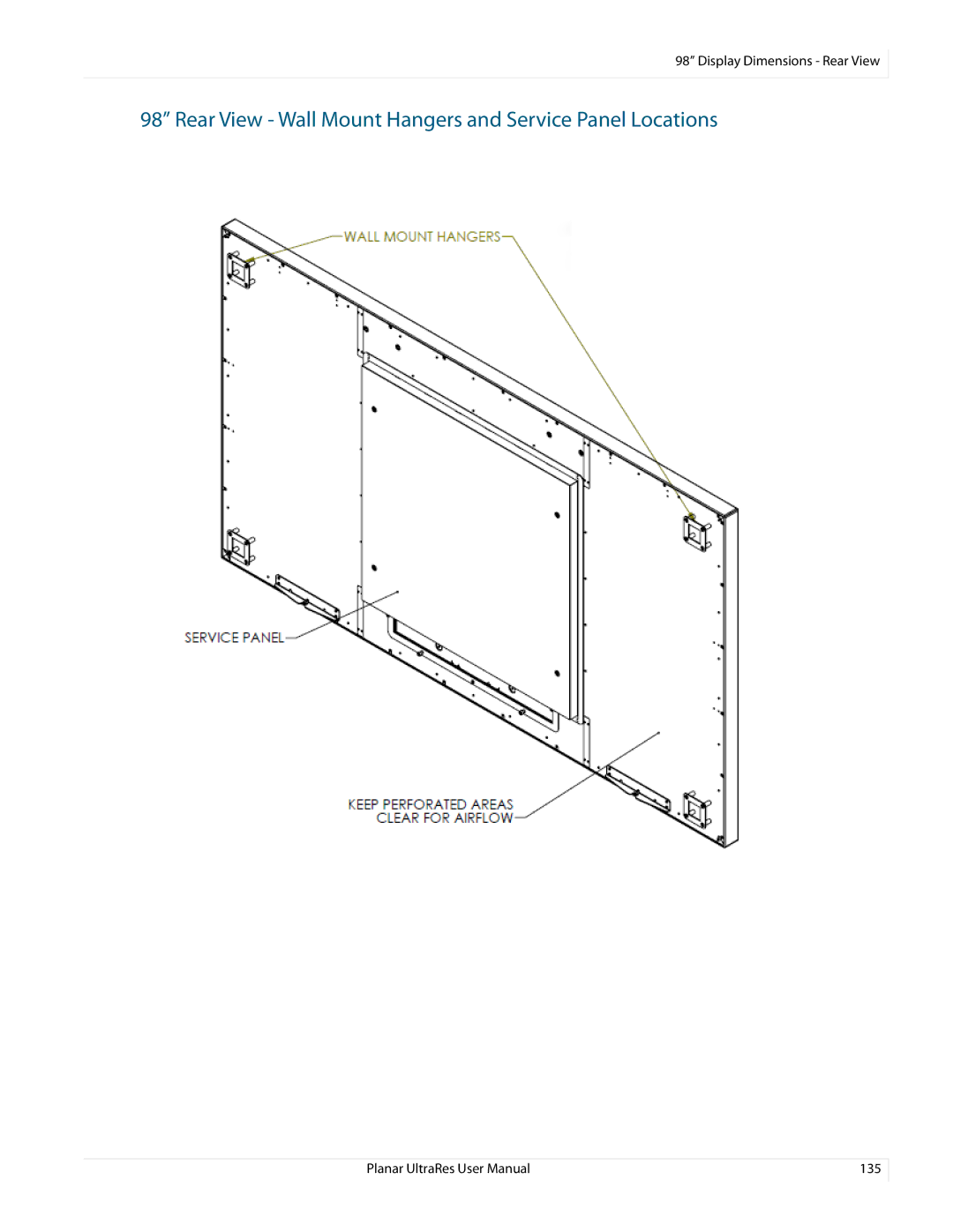 Planar 020-1229-03A user manual 135 