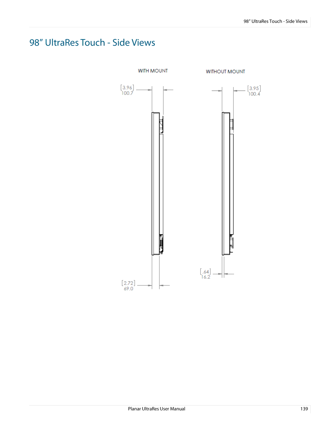 Planar 020-1229-03A user manual 139 