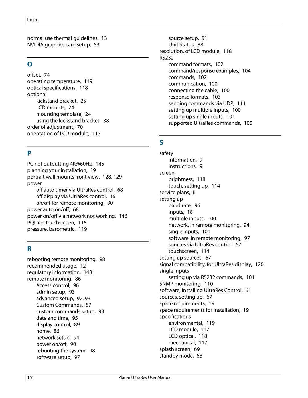 Planar 020-1229-03A user manual Normal use thermal guidelines, 13 Nvidia graphics card setup 