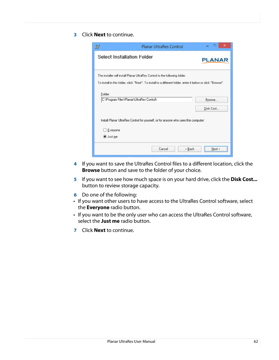 Planar 020-1229-03A user manual 