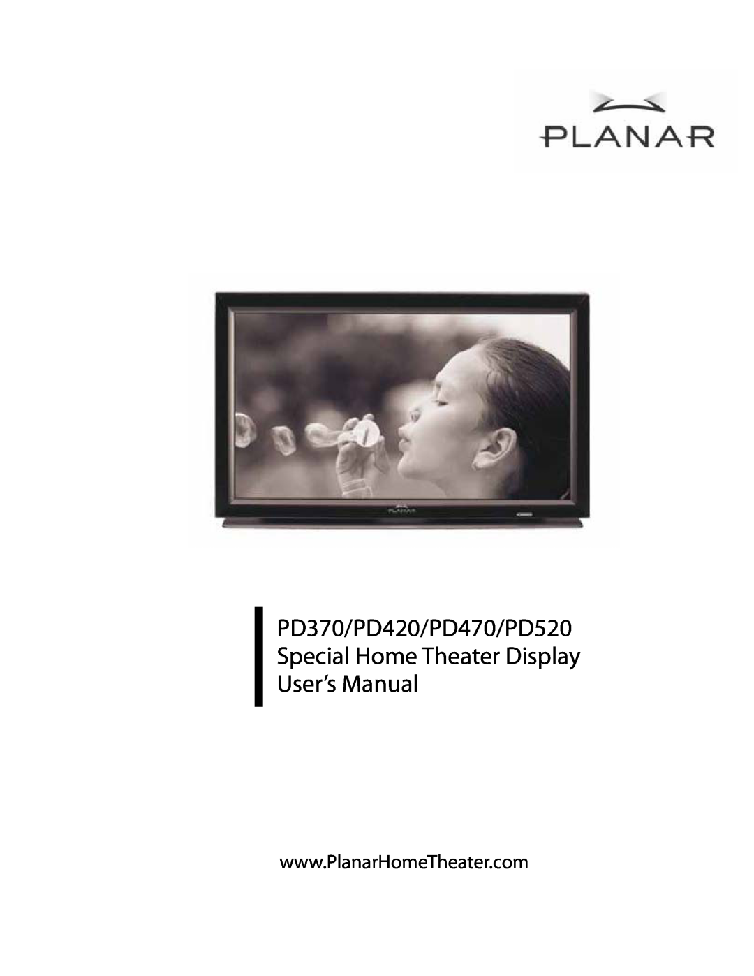 Planar pd 370 user manual PD370/PD420/PD470/PD520 