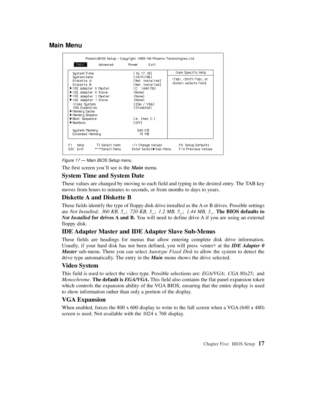 Planar C3013T, C3012T user manual Main Menu 