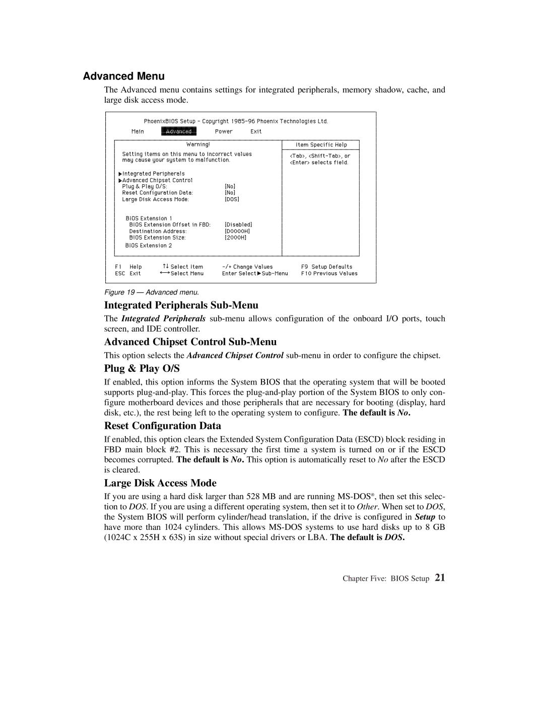 Planar C3013T, C3012T user manual Advanced Menu 