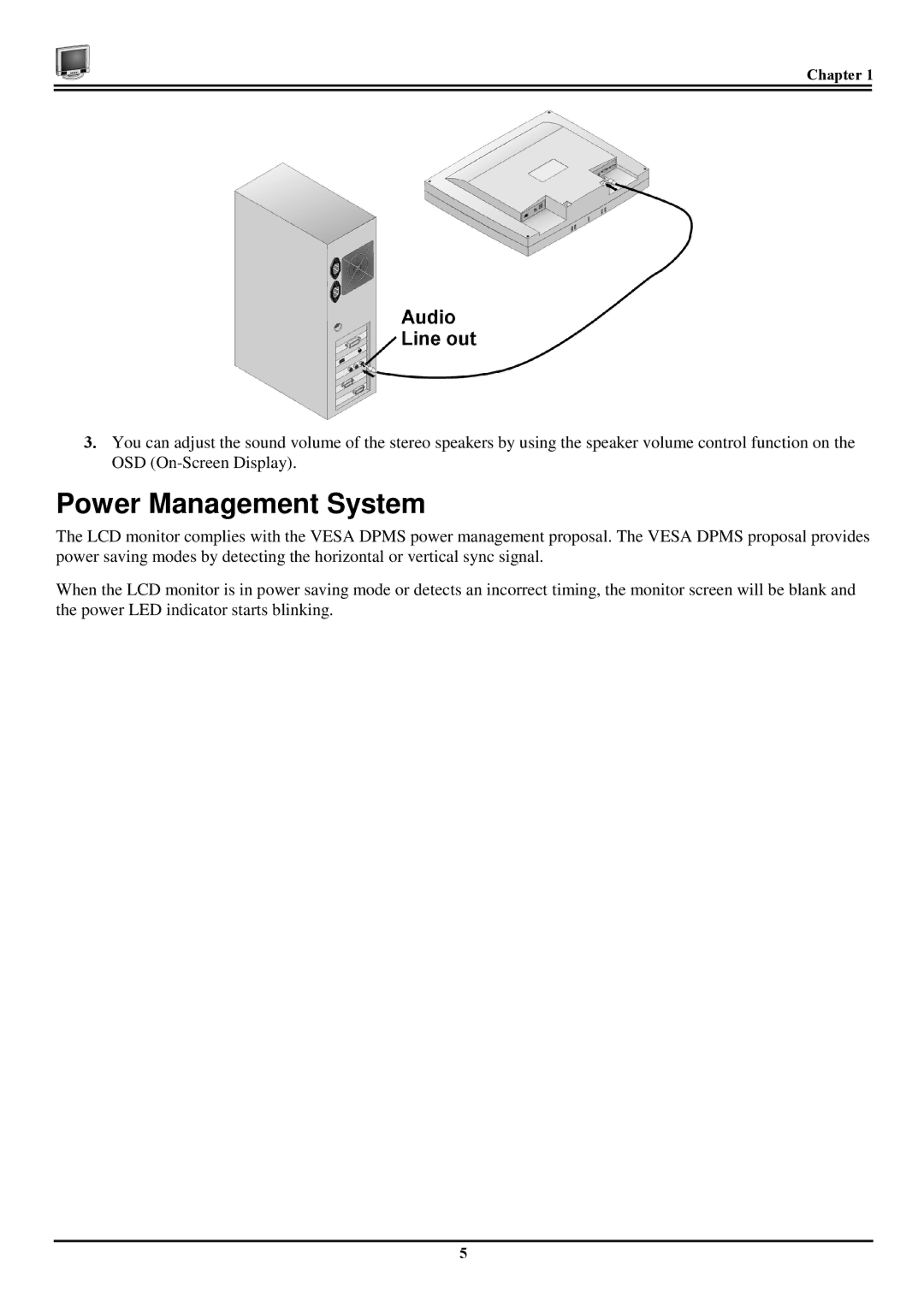 Planar CT1904Z manual Power Management System 