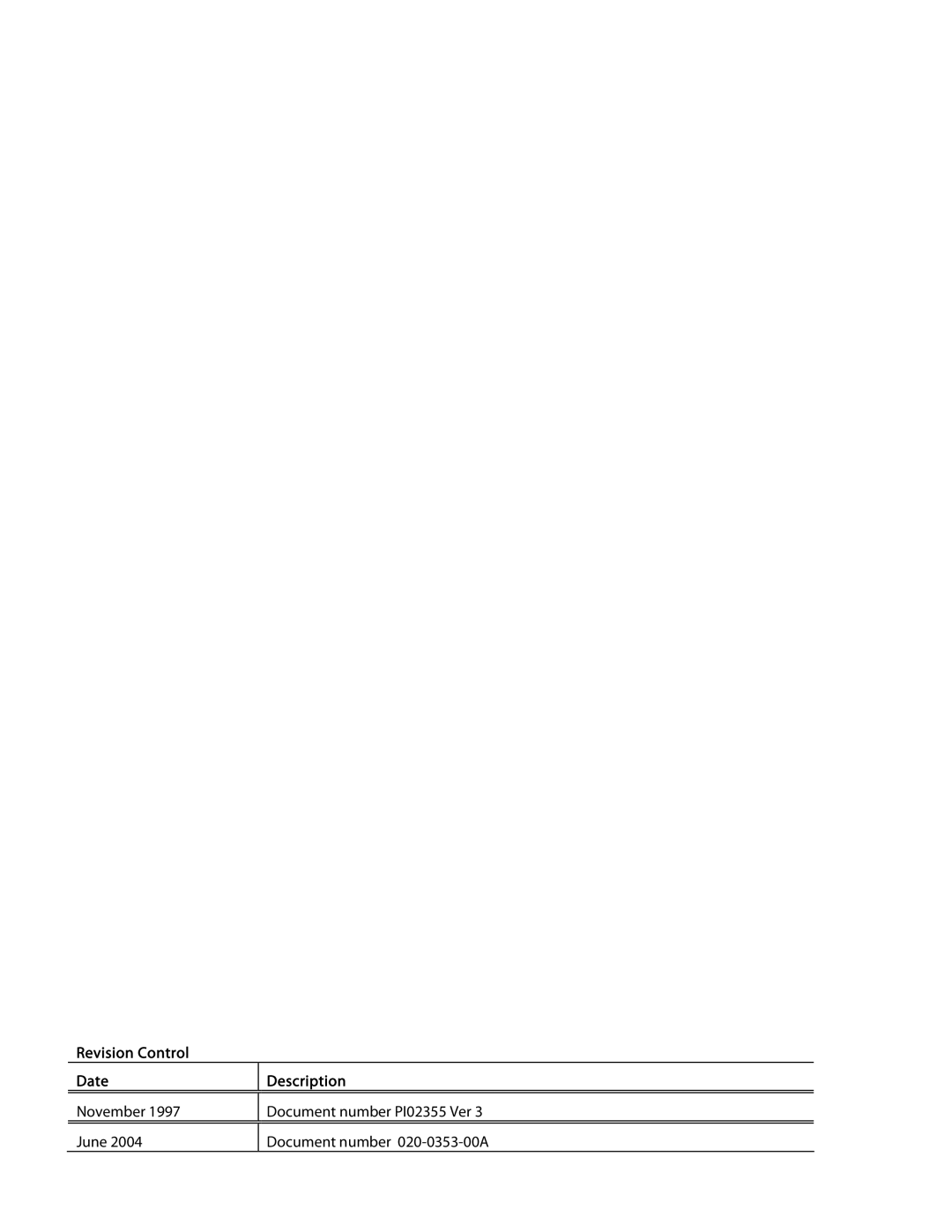 Planar EL320.256-FD7, High Contrast Display, High Brightness user manual Revision Control Date Description 