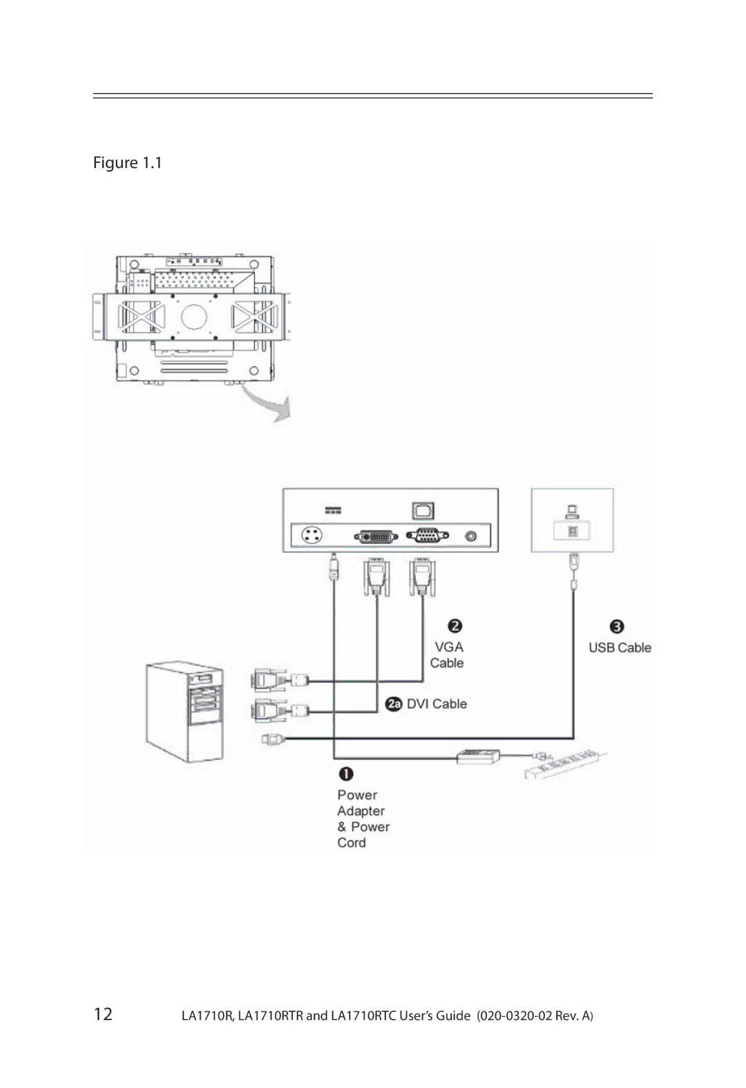 Planar LA1710RTR, LA1710RTC manual 