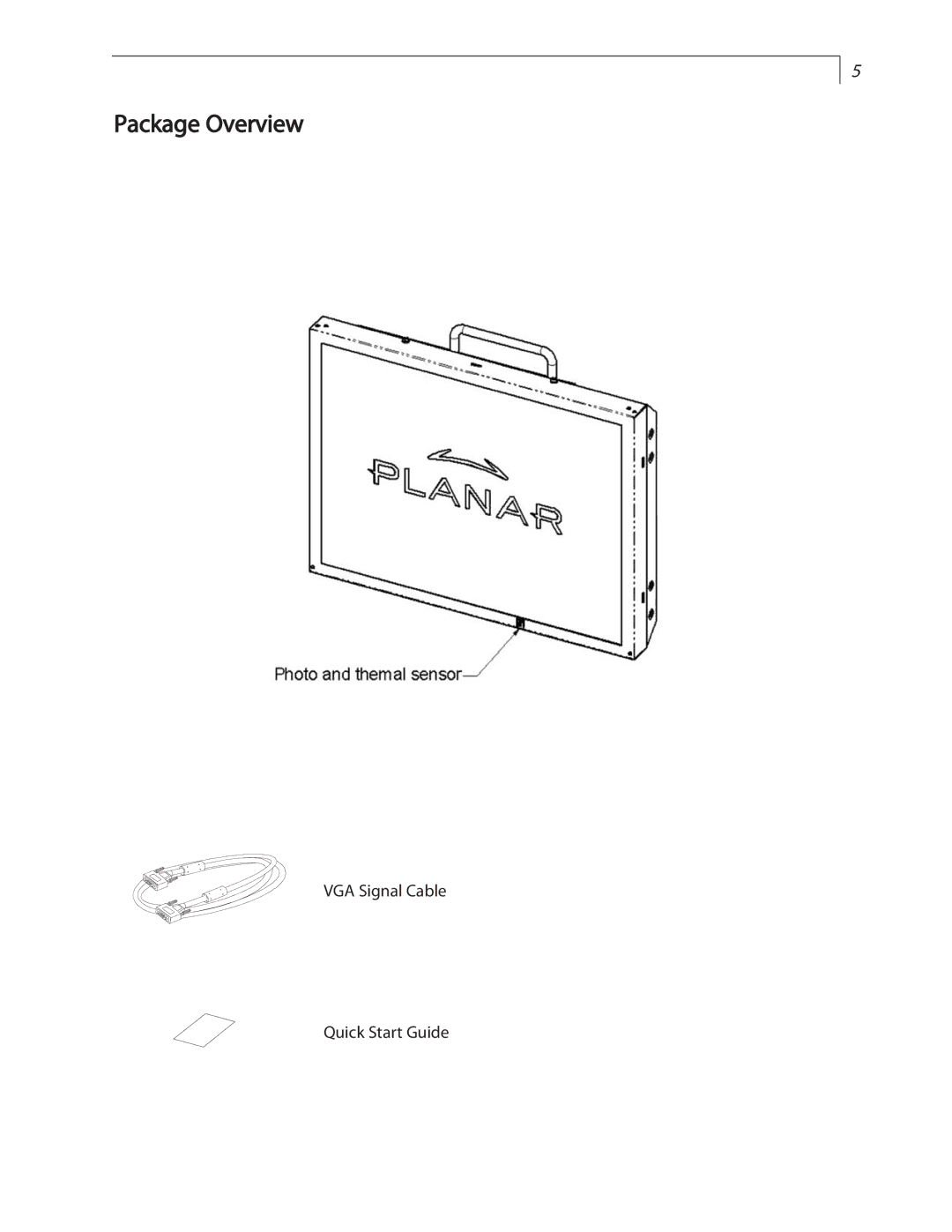 Planar LC1502R user manual Package Overview 