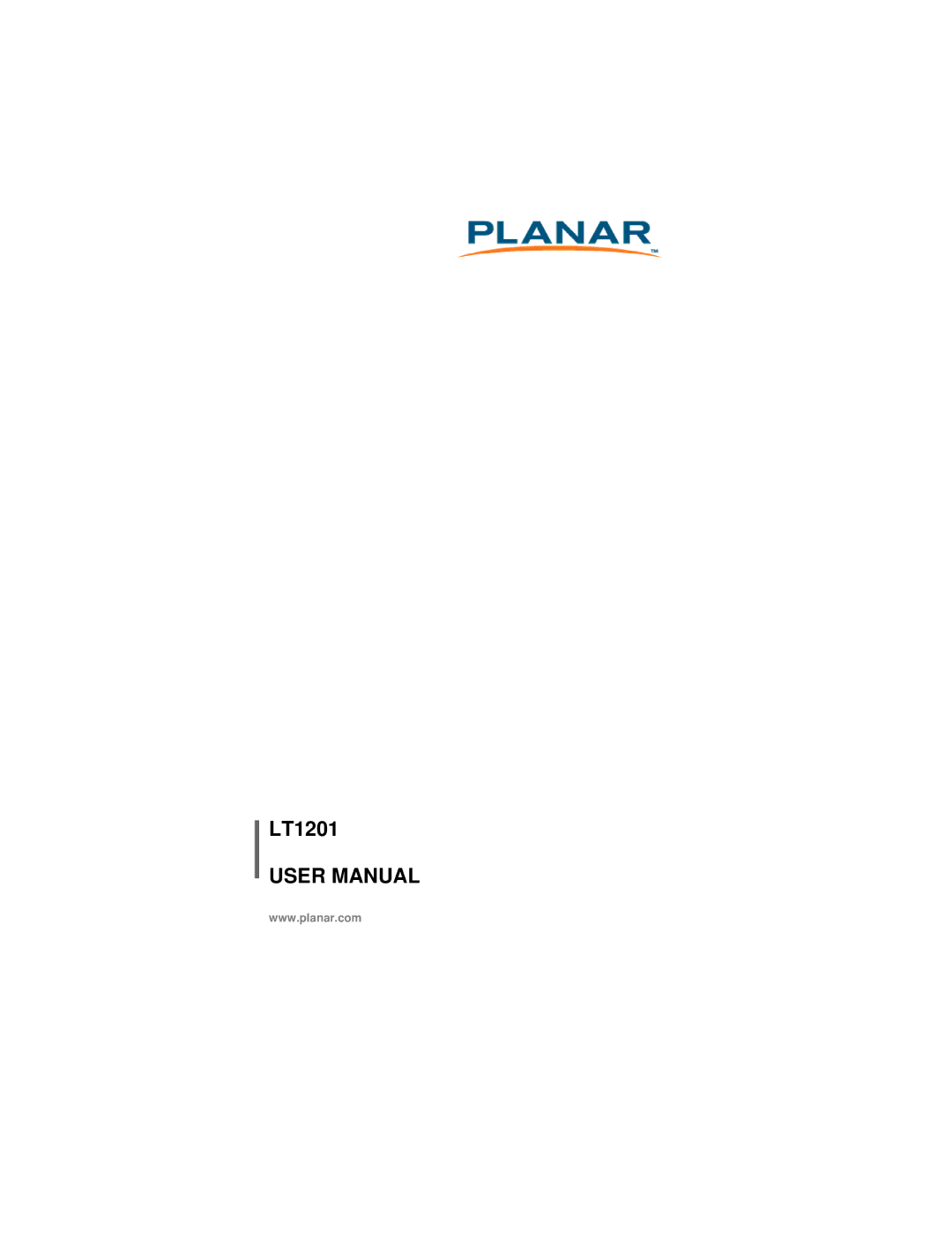 Planar LT1201 user manual 