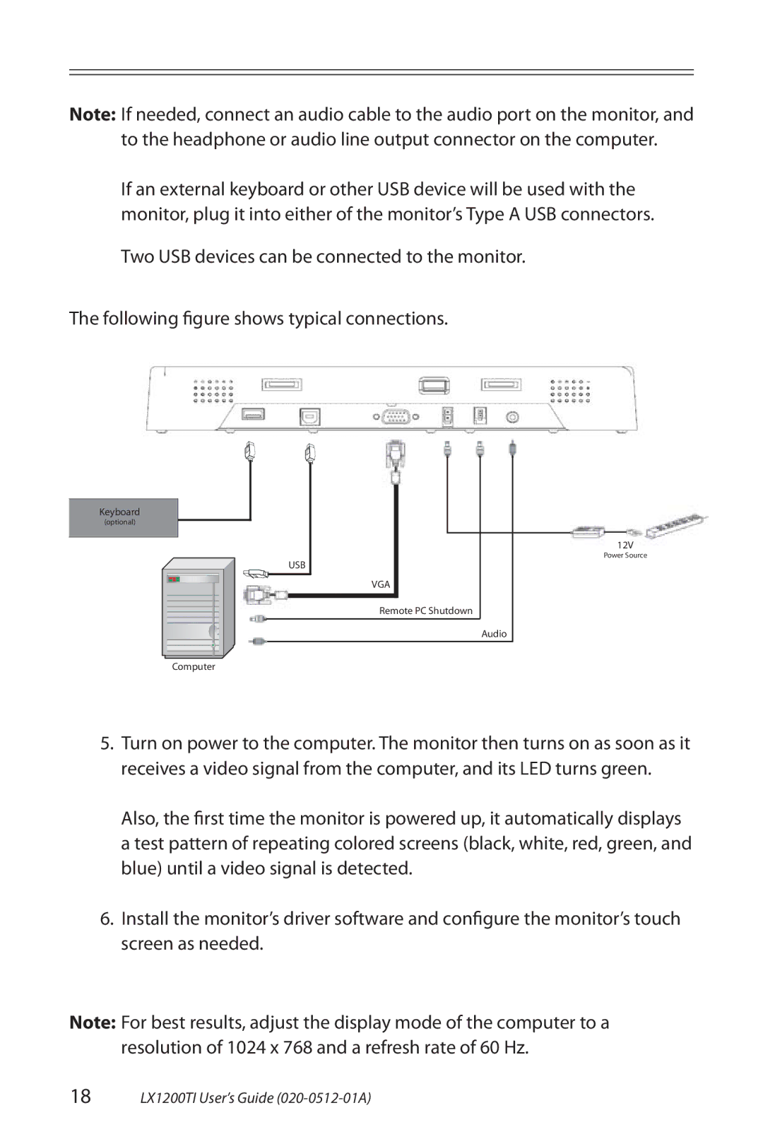 Planar manual 18 LX1200TI User’s Guide 020-0512-01A 