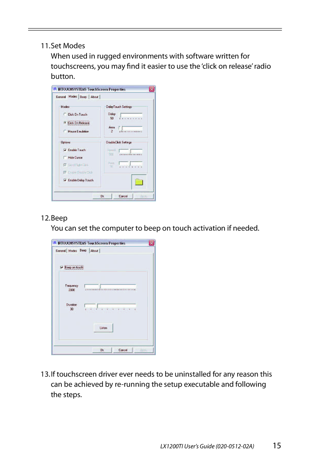 Planar manual LX1200TI User’s Guide 020-0512-02A 