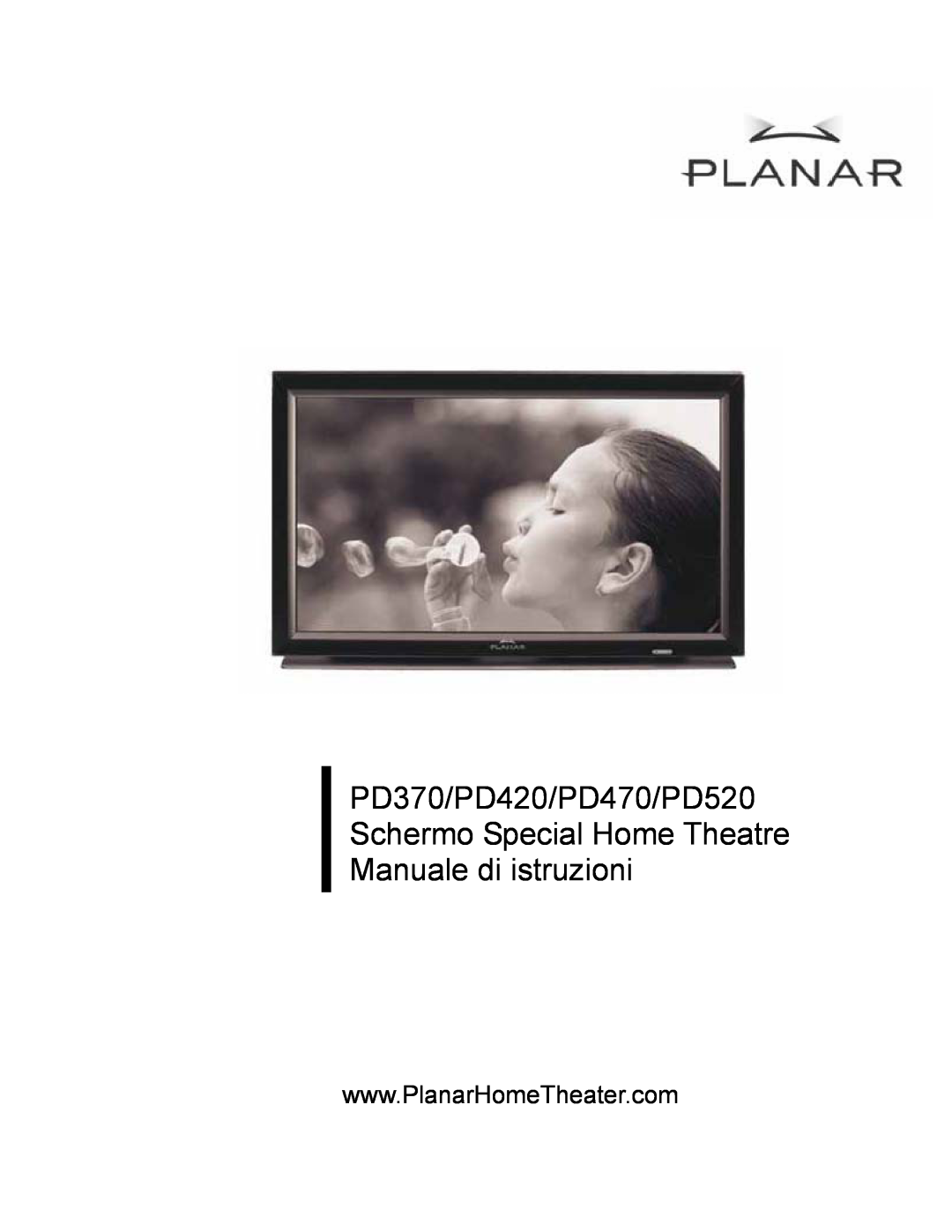 Planar PD520, PD370, PD420, PD470 manual 
