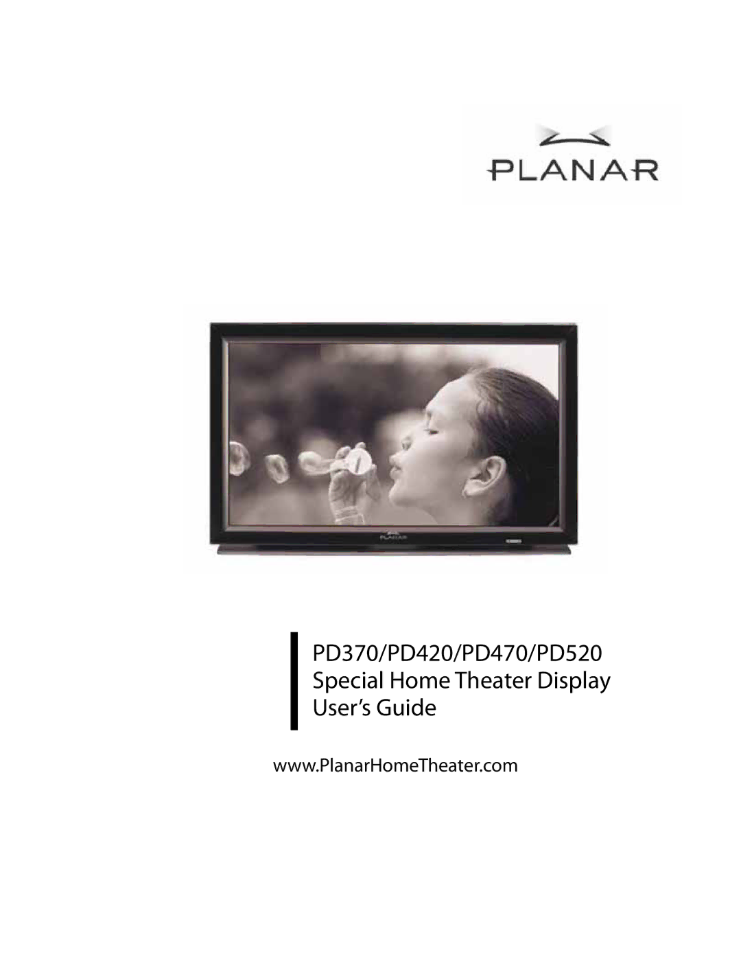 Planar PD370 manual 