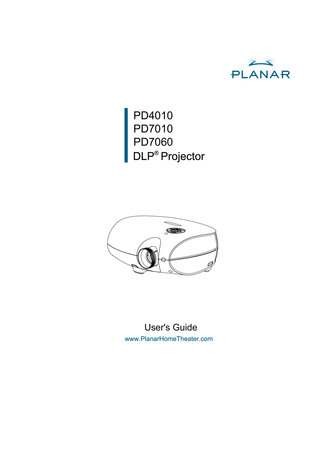 Planar manual PD4010 PD7010 PD7060, Users Guide 