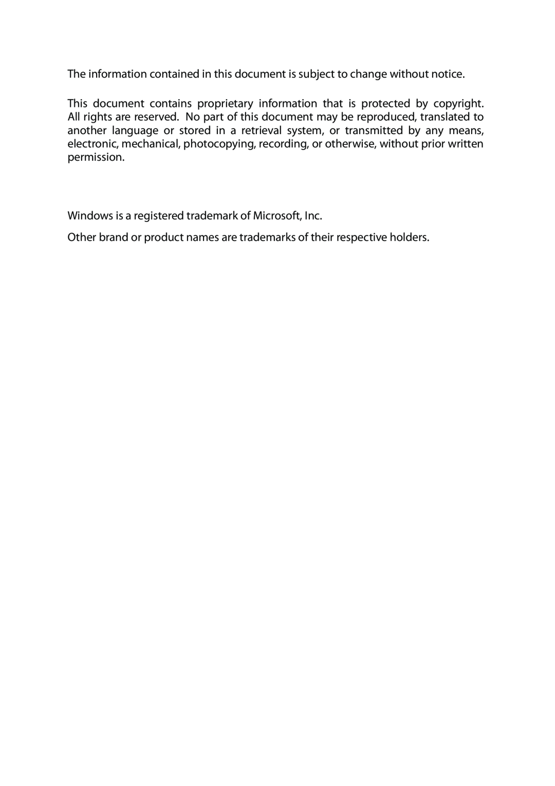 Planar PD42ED manual Windows is a registered trademark of Microsoft, Inc 