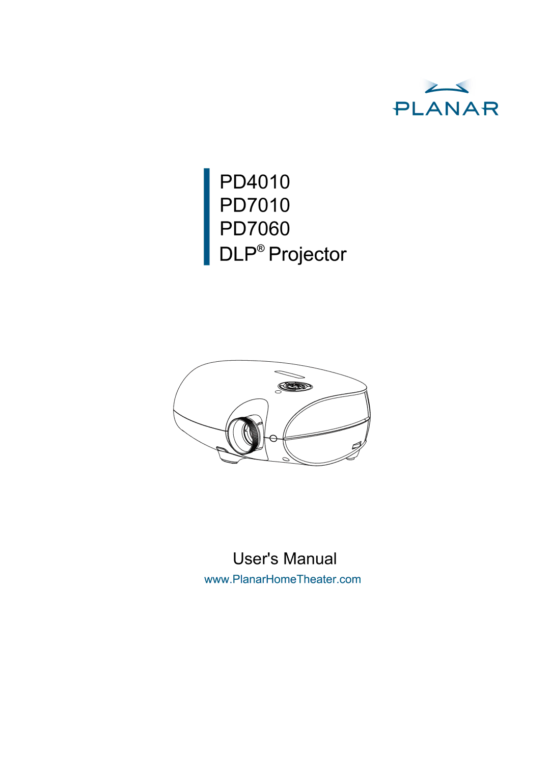 Planar user manual PD4010 PD7010 PD7060 