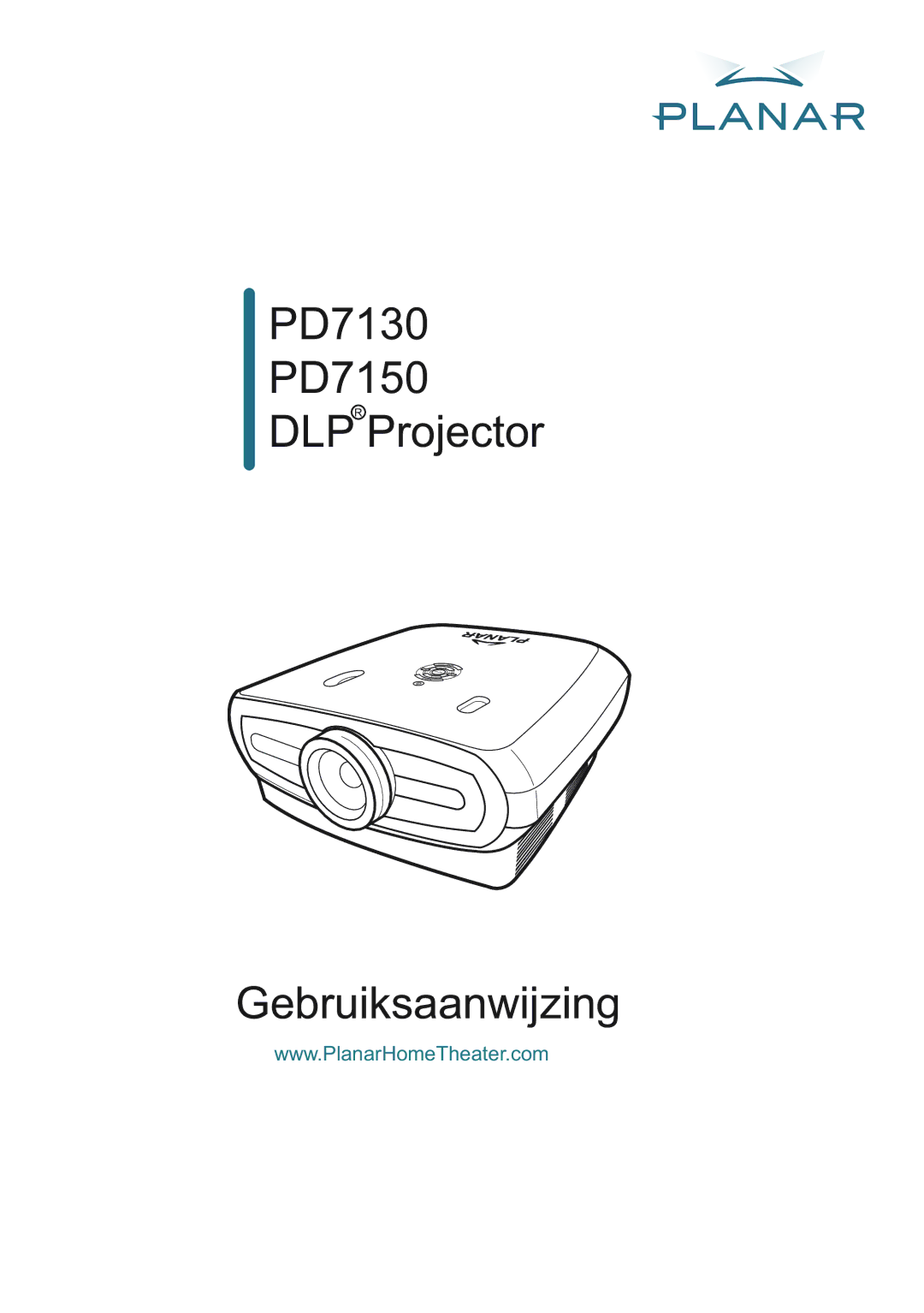 Planar manual PD7130 PD7150 Dlpr Projector Gebruiksaanwijzing 