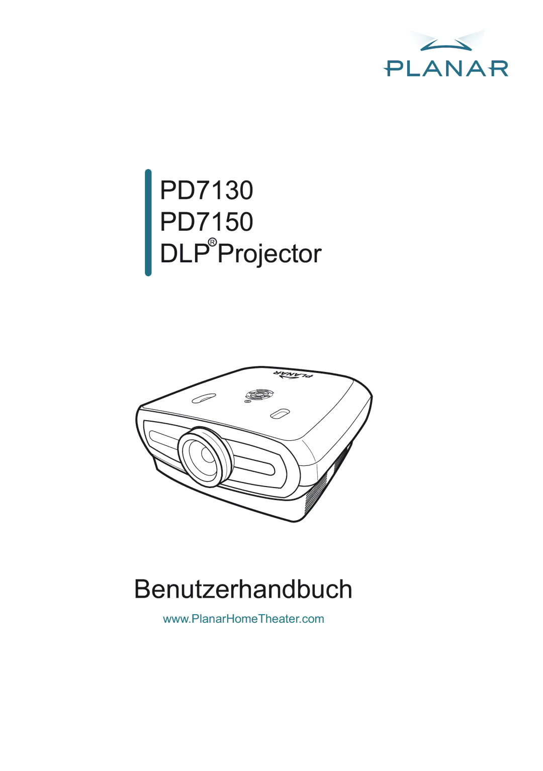 Planar manual PD7130 PD7150 Dlpr Projector Benutzerhandbuch 