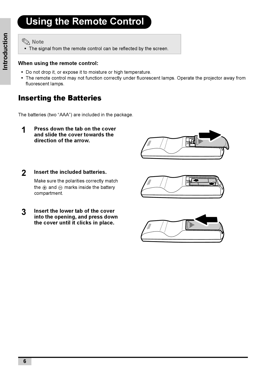 Planar PD7150, PD7130 user manual Using the Remote Control 