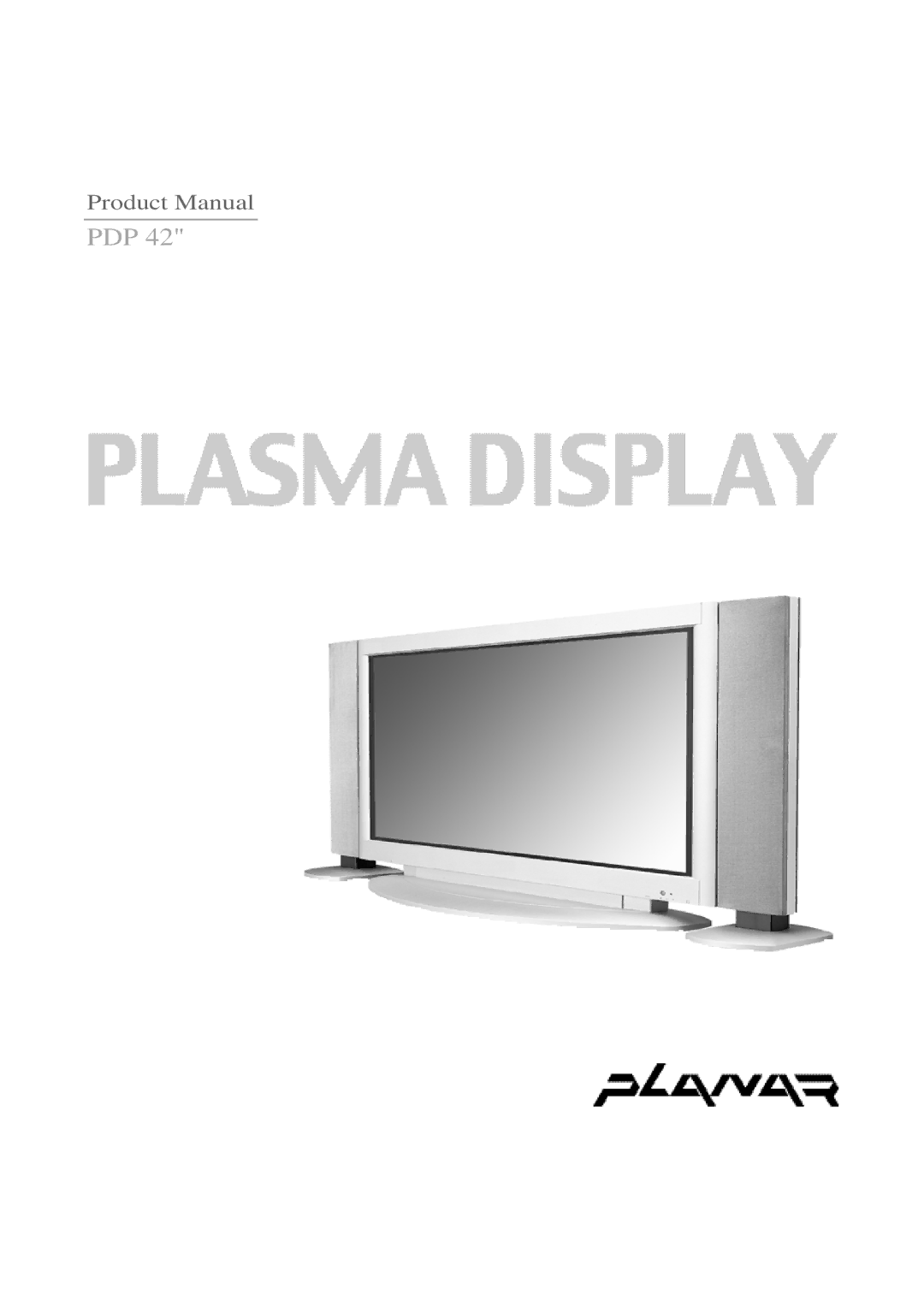 Planar PDP 42 manual Pdp 