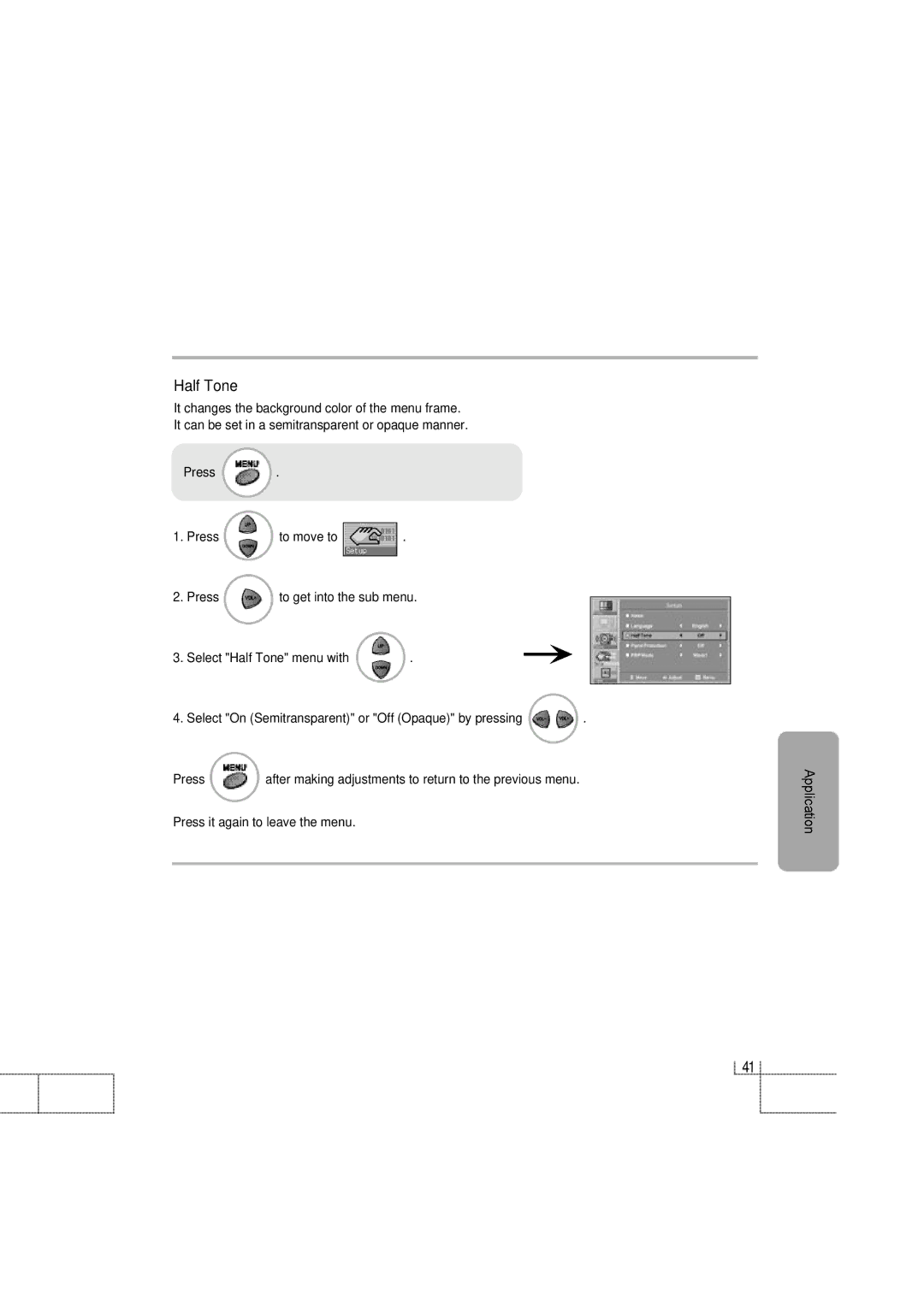 Planar PDP 42 manual Half Tone 